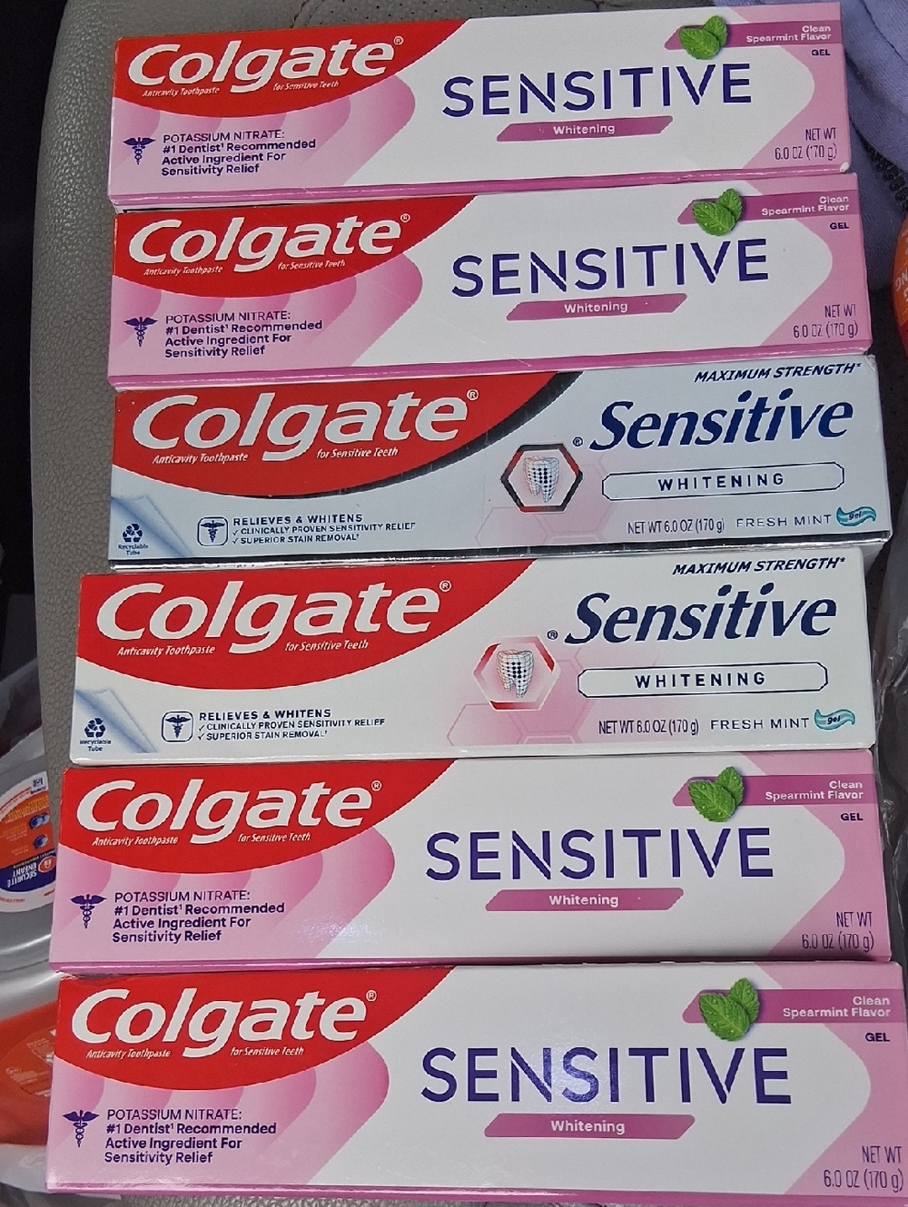 6 Brand New COLGATE SENSITIVE 6oz Each